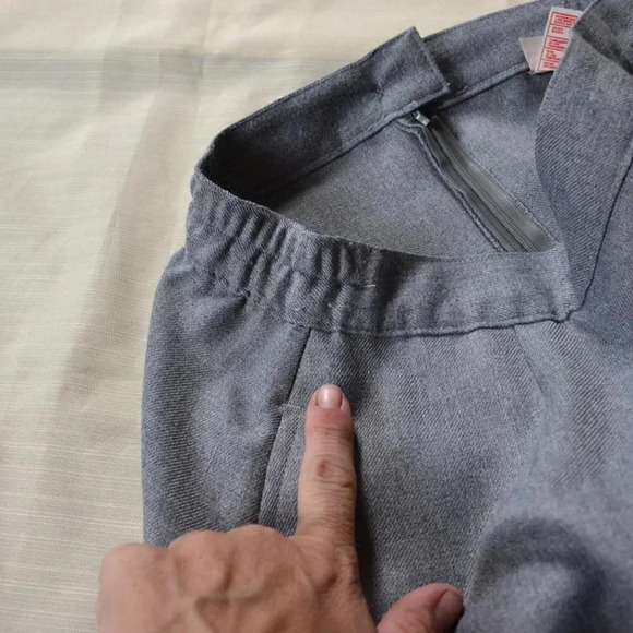 Vtg Tan Jay Pleated Skirt - Picture 8 of 11